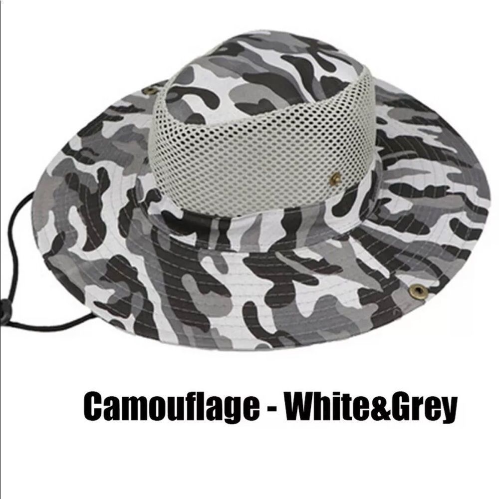 Polyester camouflage sun hats